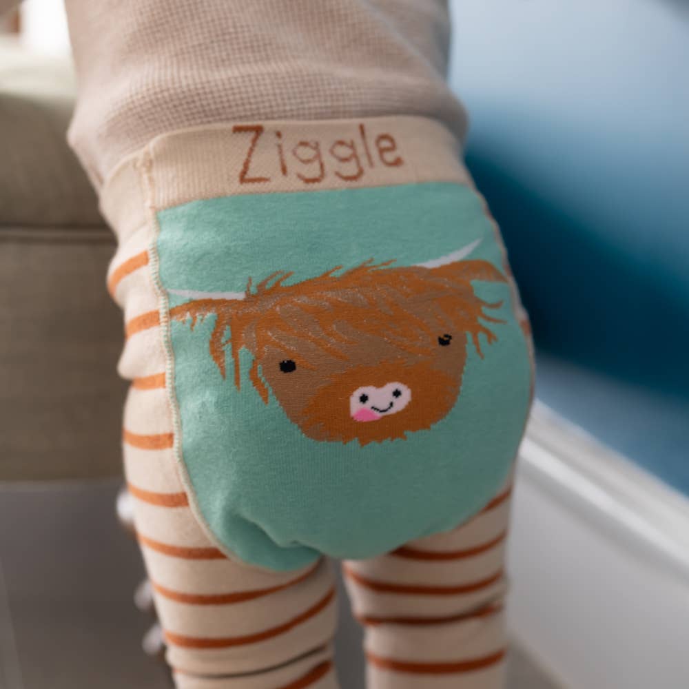 Highland Cow Leggings and Socks Set: Highland Cow