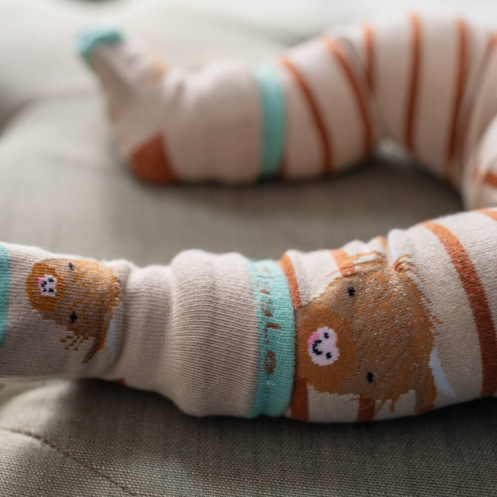 Highland Cow Leggings and Socks Set: Highland Cow