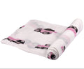 NEWCASTLE CLASSICS Pink Diggers - Natural Bamboo Muslin Swaddle - adorababy