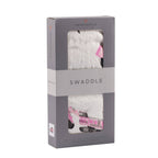 NEWCASTLE CLASSICS Pink Diggers - Natural Bamboo Muslin Swaddle - adorababy