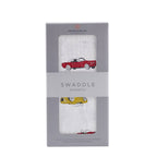 NEWCASTLE CLASSICS Vintage Cars - Natural Bamboo Muslin Swaddle - Adorababy