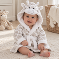 Giraffe Plush Fleece Hooded Baby Dressing Gown