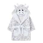 Giraffe Plush Fleece Hooded Baby Dressing Gown