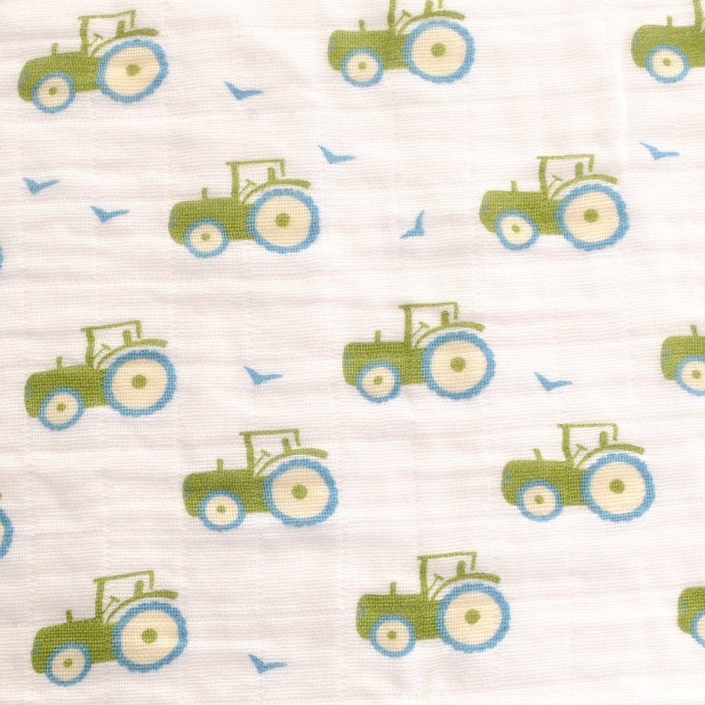 Ziggle Baby Muslin Set - Dinosaurs, Dogs & Tractors