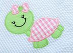 Lil Cactus Blue Striped Swing Top & Ruffle Bloomers set - 3-6 months