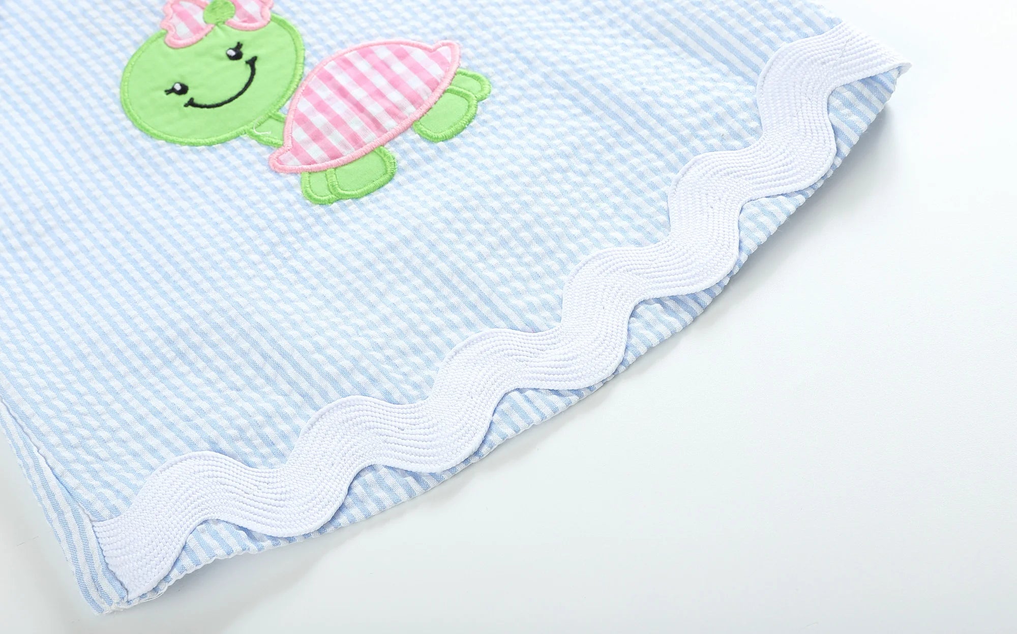 Lil Cactus Blue Striped Swing Top & Ruffle Bloomers set - 3-6 months