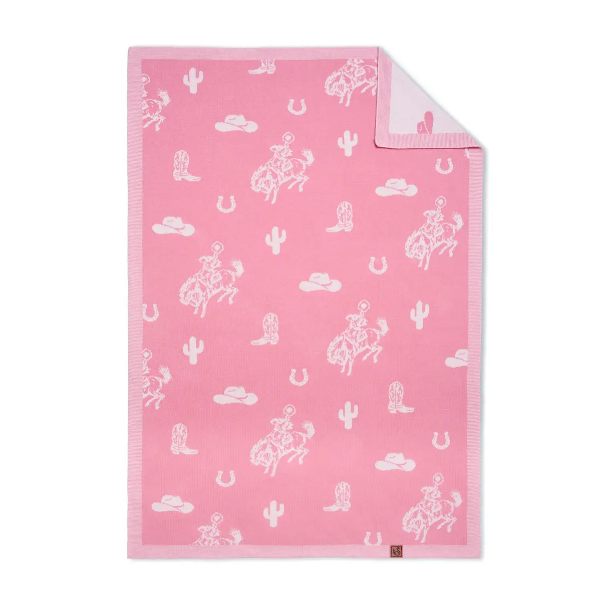 Pink Baby Girls Western Blanket | Cowgirl & Country Design | AdoraBaby