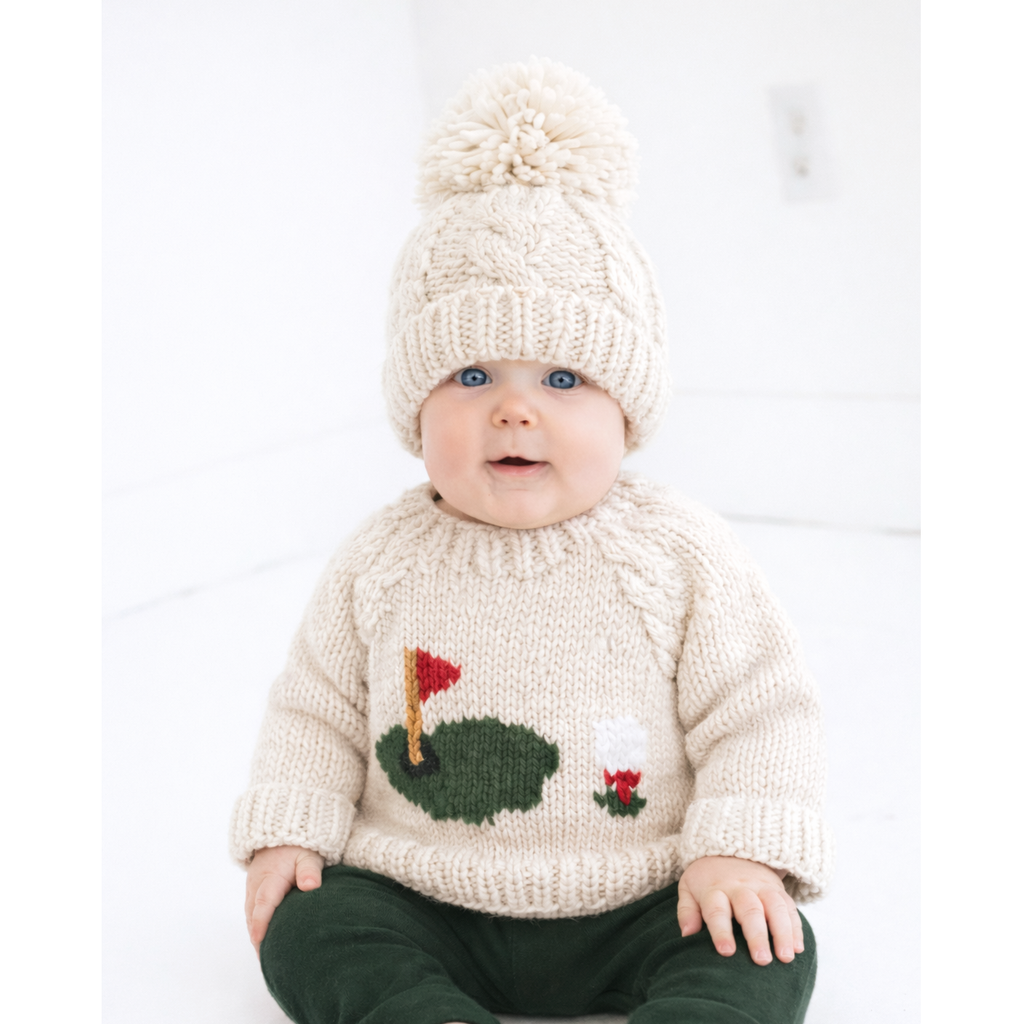 Huggalugs - Hand Knitted Golf Baby Sweater
