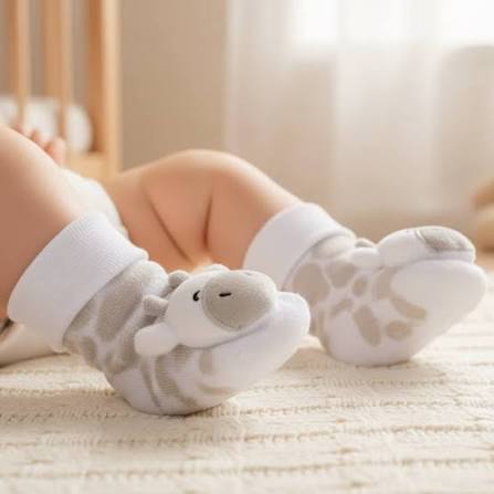 Giraffe Baby Rattle Socks