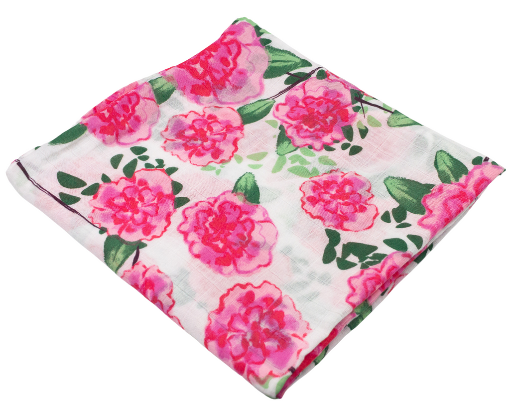 LOLLYBANKS LollyBanks Live Life in Full Bloom Swaddle Blanket - Adorababy.co.uk