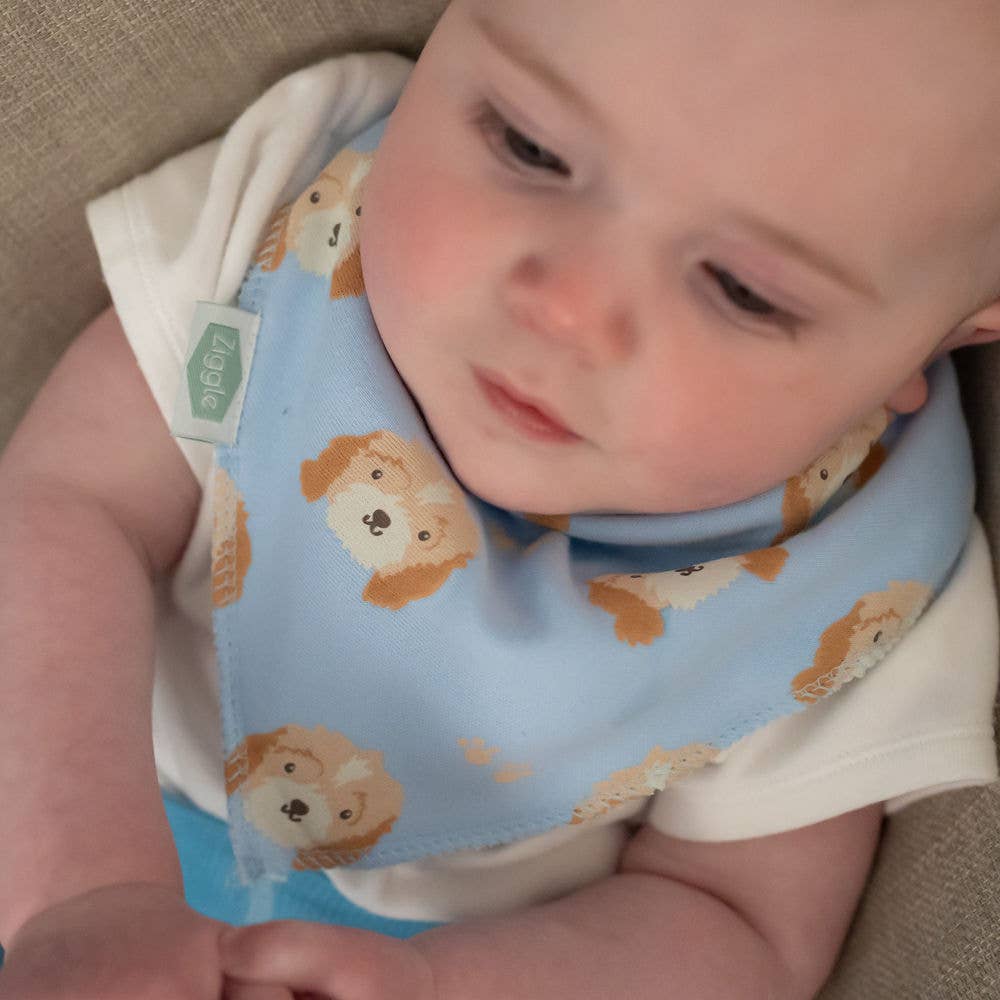 Cockapoo puppy print bib