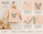 Little Leopard Baby Top & Footed Pants Set: 0-3M