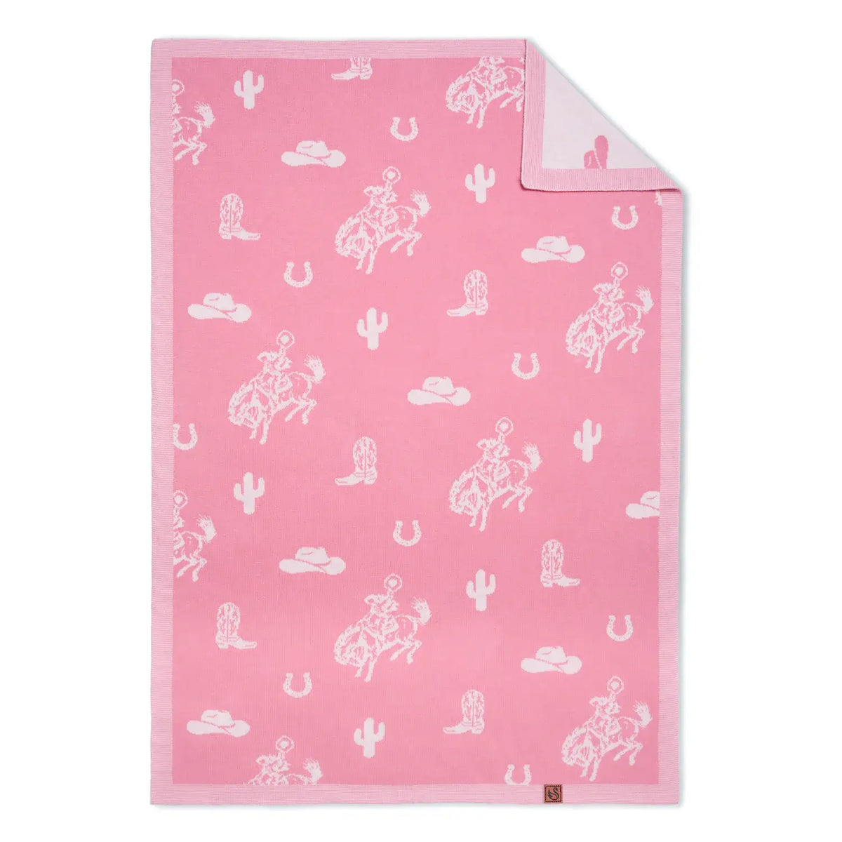 Pink Baby Girls Western Blanket | Cowgirl & Country Design | AdoraBaby