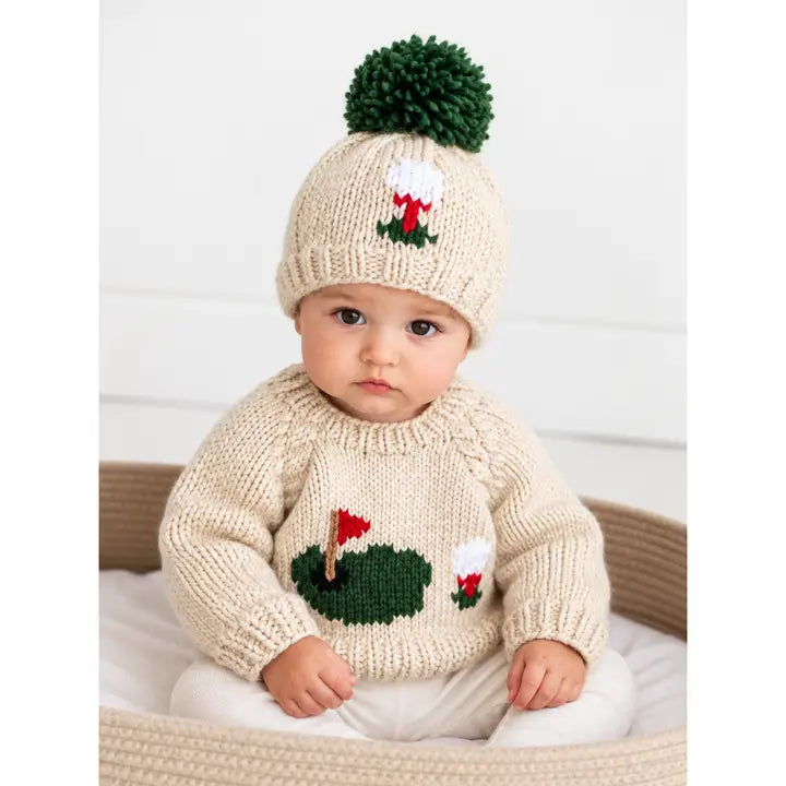 Huggalugs - Hand Knitted Golf Baby Sweater