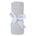 silver grey cellular cotton baby blanket - adorababy.co.uk