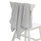 silver grey soft cotton baby blanket - adorababy.co.uk