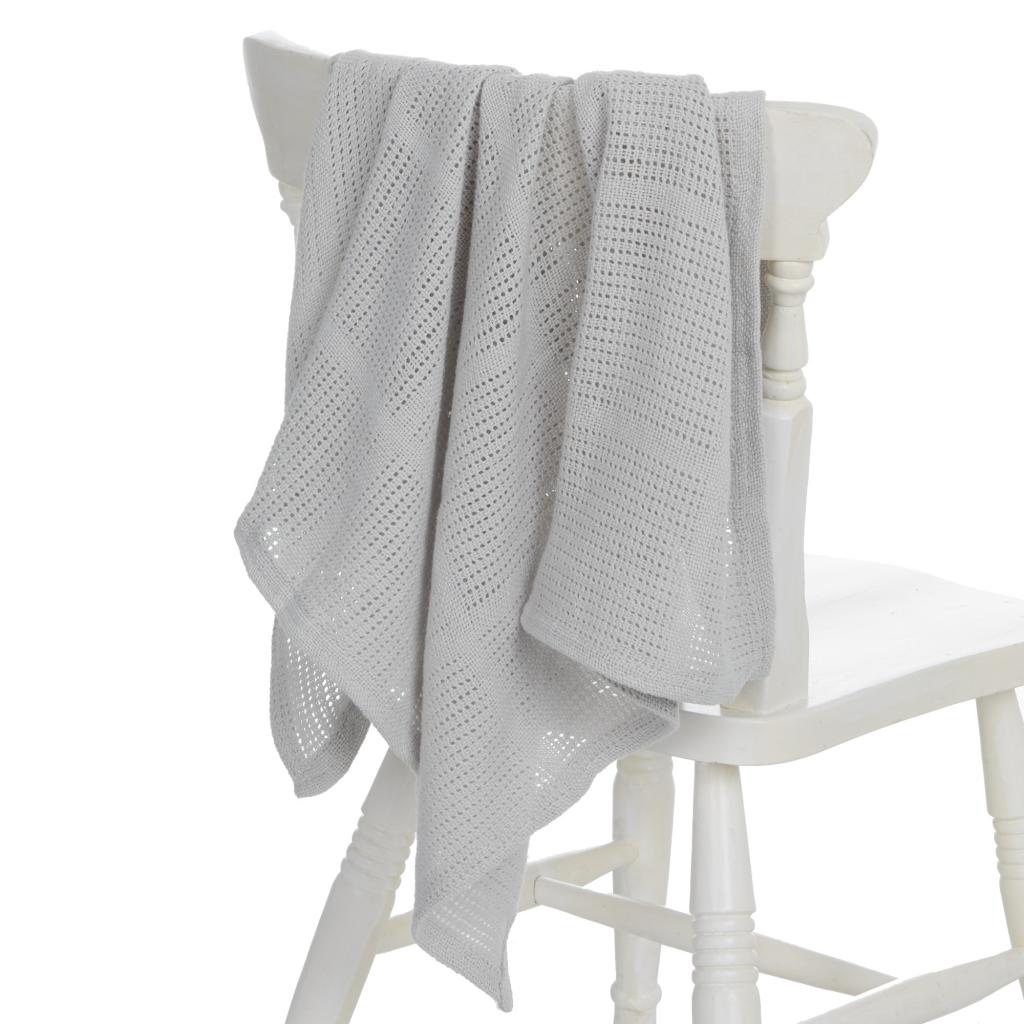 silver grey soft cotton baby blanket - adorababy.co.uk