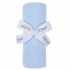 sky blue cellular cotton newborn baby blanket - Adorababy.co.uk