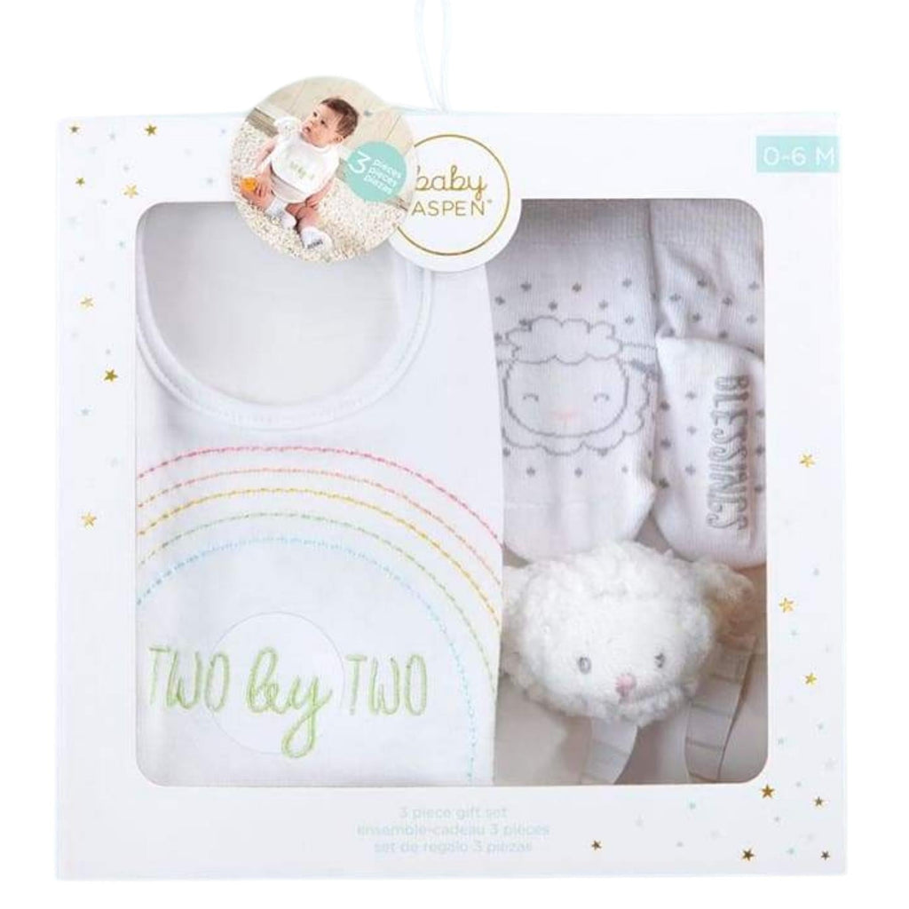 BABY ASPEN Baby Aspen Noah's Ark 3 Piece Gift Set - The Baby Place