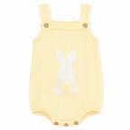 Lemon Bobtail Bunny Knit Baby Romper