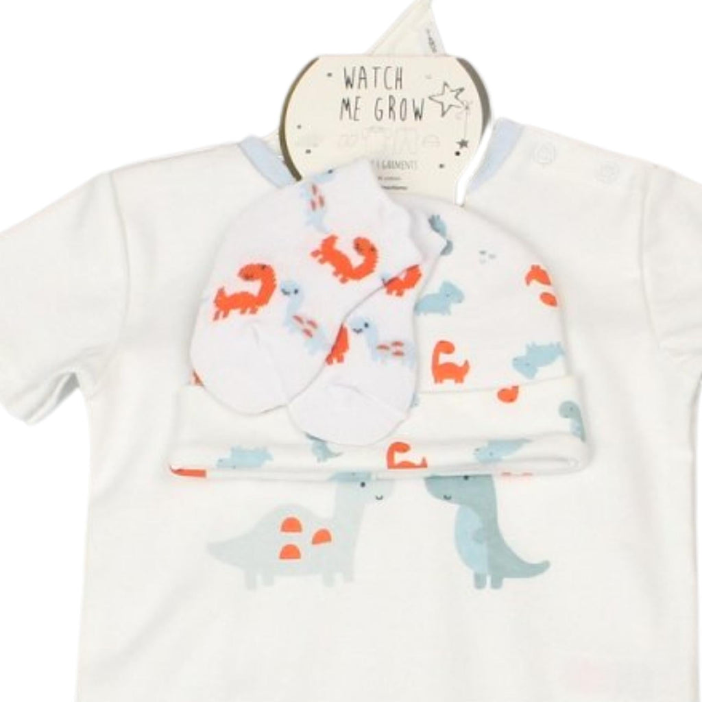 WATCH ME GROW Baby Boys Dinosaur 4 Piece Set - Adorababy