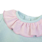 FS BABY FS Baby - Mint & Pink Polkadot Ruffled Jog Set - AdoraBaby.co.uk