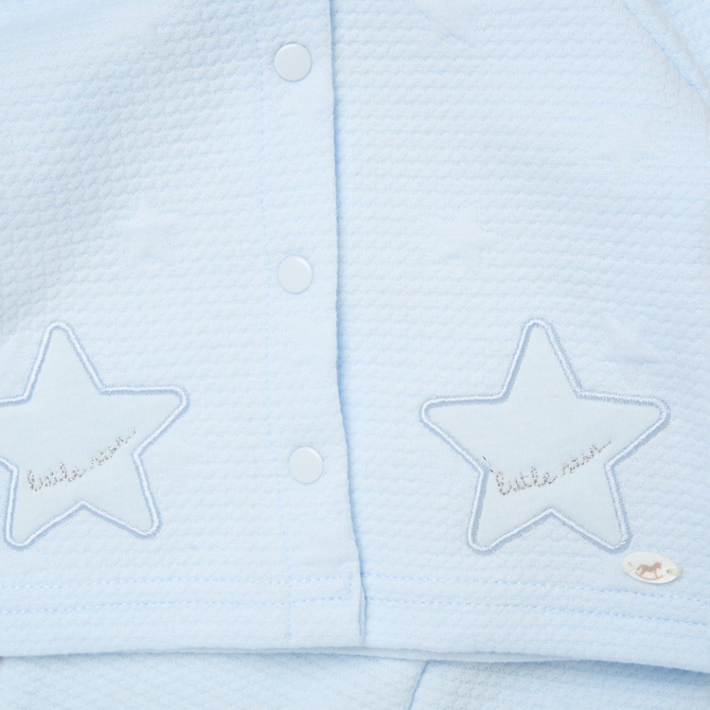Sky Blue Little Star Hooded Jacket & Trousers