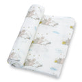 Lollybanks 'Some Bunny Loves You' Muslin Cotton Baby Swaddle Blanket
