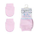SOFT TOUCH Soft Touch Prem Pink Baby Scratch Mitts - 2 Pack - AdoraBaby.co.uk