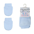 SOFT TOUCH Soft Touch Prem Blue Baby Scratch Mitts - 2 Pack - Adorababy.co.uk