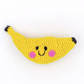 PEBBLE Friendly Fruit Crochet Cotton Little Banana Baby Rattle - Adorababy.co.uk