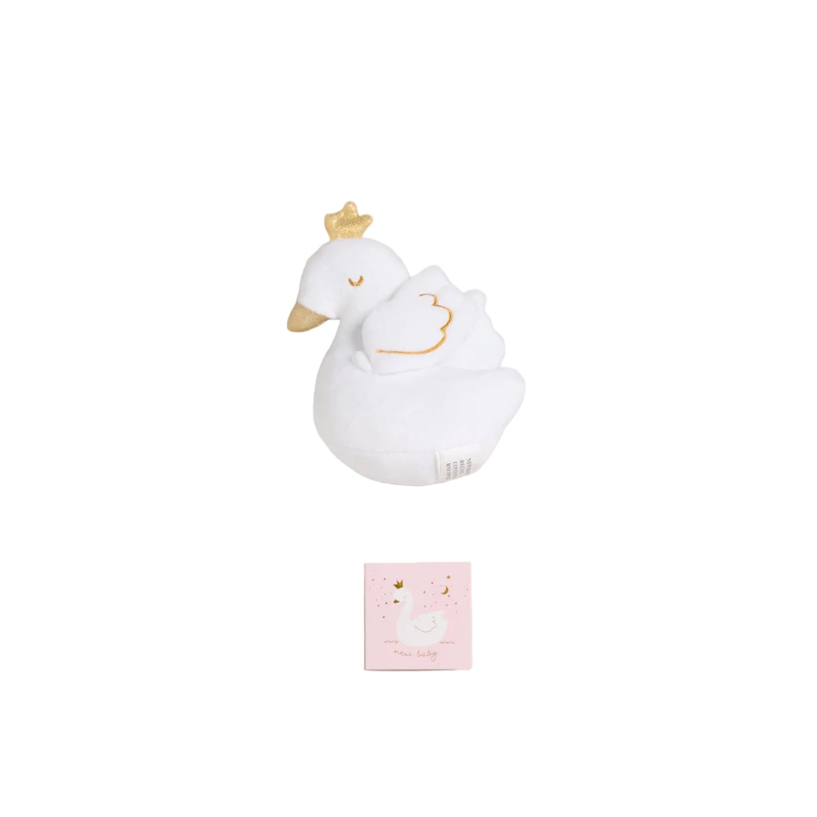 Baby Girls Pink & White Swan Princess 10 Piece Layette Gift Set