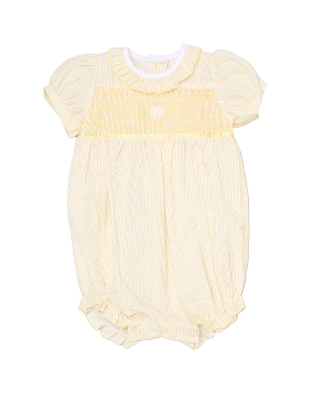 Rockabye Baby Smocked Ruffle Daisy Romper