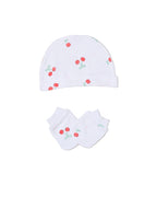 Super Sweet Cherries Design 5 Piece Baby Layette Gift Set