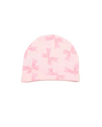 Pink bows cotton baby beanie hat - adorababy.co.uk