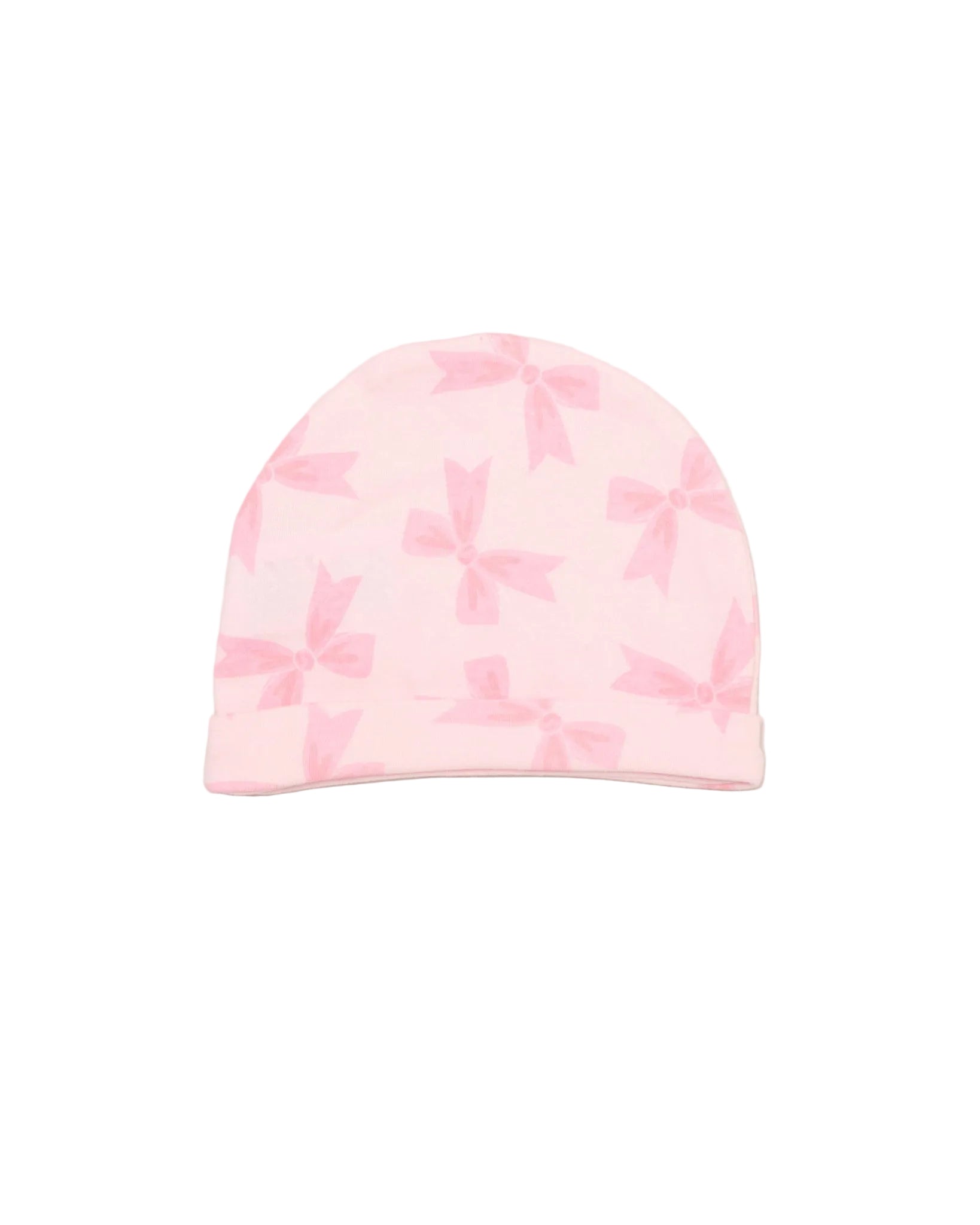 Pink bows cotton baby beanie hat - adorababy.co.uk