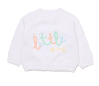 White knitted cotton Baby Cardigan - Adorababy.co.uk