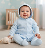Sky Blue Little Star Hooded Jacket & Trousers
