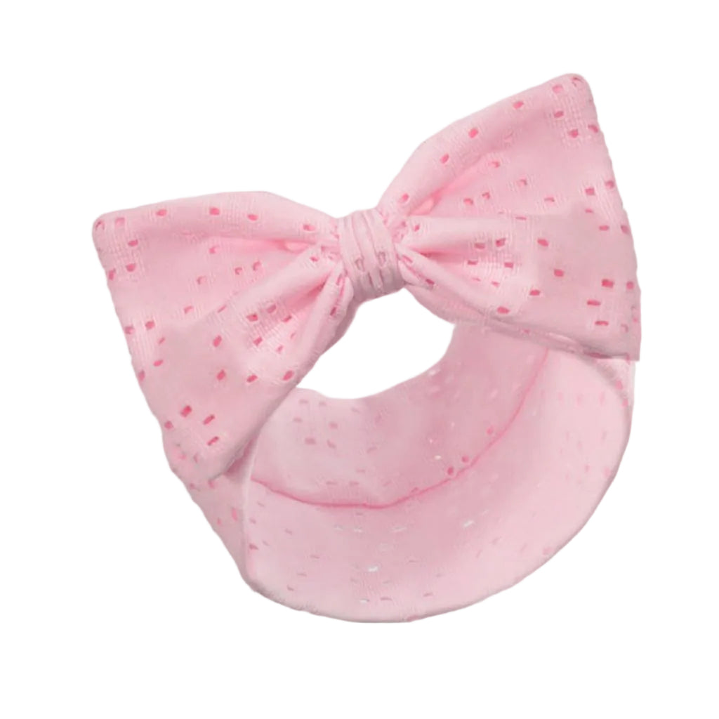 SOFT TOUCH Baby Girls Pink Large Bow Stretch Headband - Adorababy