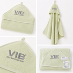 VIB - Mint & Silver Luxury Very Important Baby Hooded Towel
