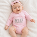 Very Important Baby Girl PInk Embroidered Bodysuit