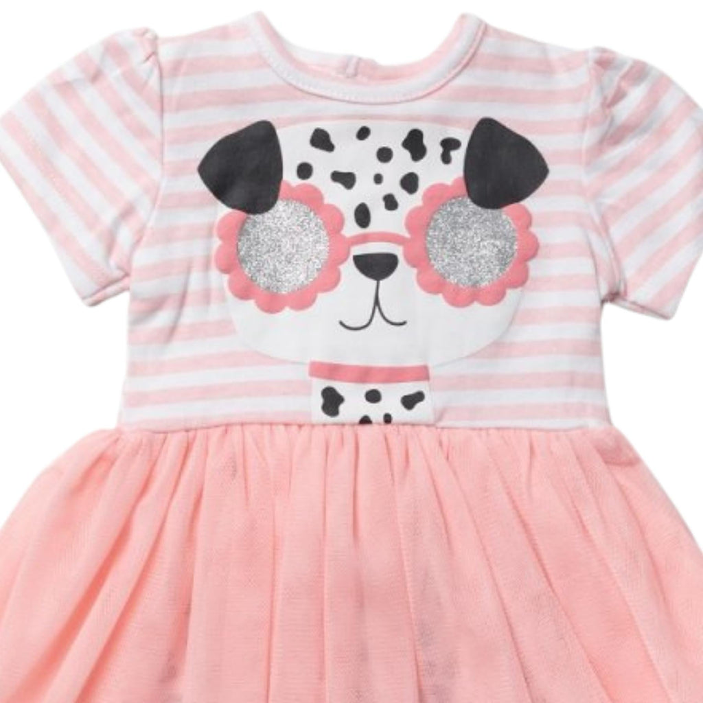 LILY & JACK Baby Girls Pink Dalmation Doggie Tutu Dress & Leggings Set - The Baby Place