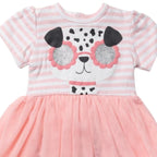 LILY & JACK Baby Girls Pink Dalmation Doggie Tutu Dress & Leggings Set - The Baby Place