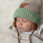 Highland Cow Wooly Hat and Mittens: Highland Cow / 0-12 months