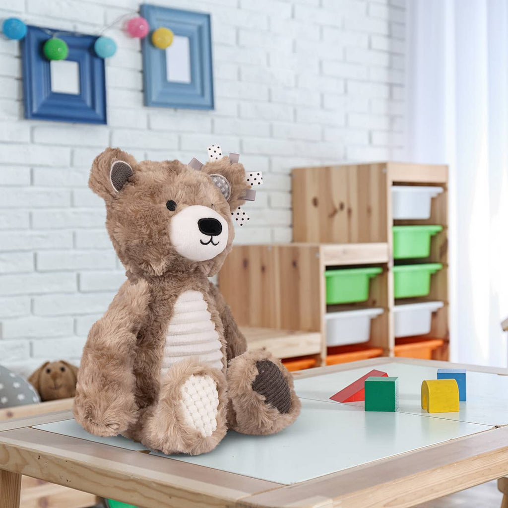 large sensory snuggable Teddy Bear for Babies up to 18 months - AdoraBaby.co.uk