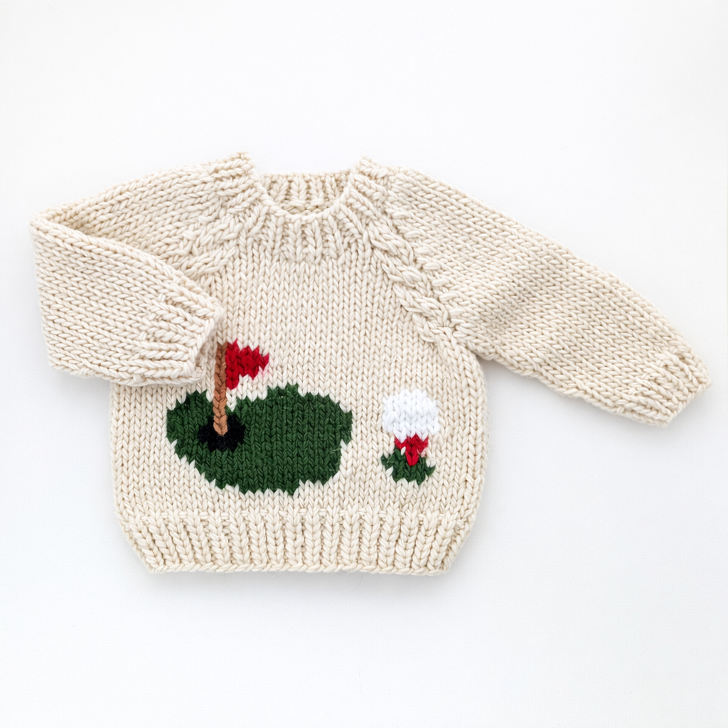 Huggalugs - Hand Knitted Golf Baby Sweater