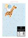 Blue Giraffe Gift Wrap & Tags