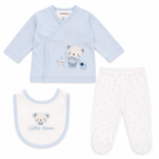 Baby Boys 'Little Team' 5 Piece Newborn Outfit Set - Blue