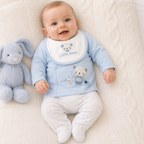 Baby Boys 'Little Team' 5 Piece Newborn Outfit Set - Blue
