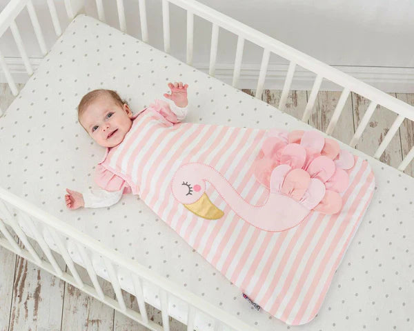 BIZZI GROWIN Bizzi Growin - Flora Flamingo 2.5 Tog Baby Sleeping Bag Adorababy.co.uk